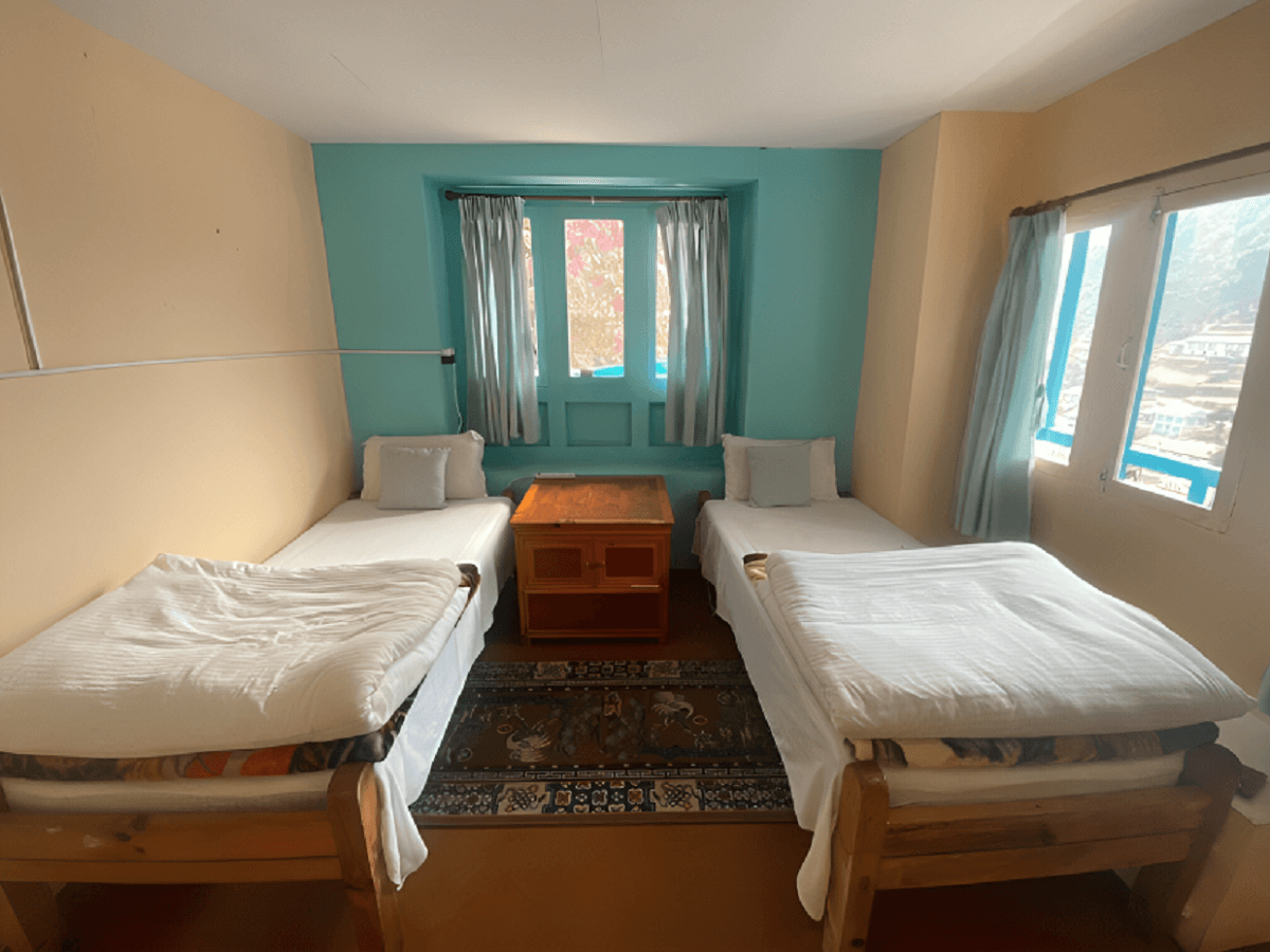 bedroom in everest trek